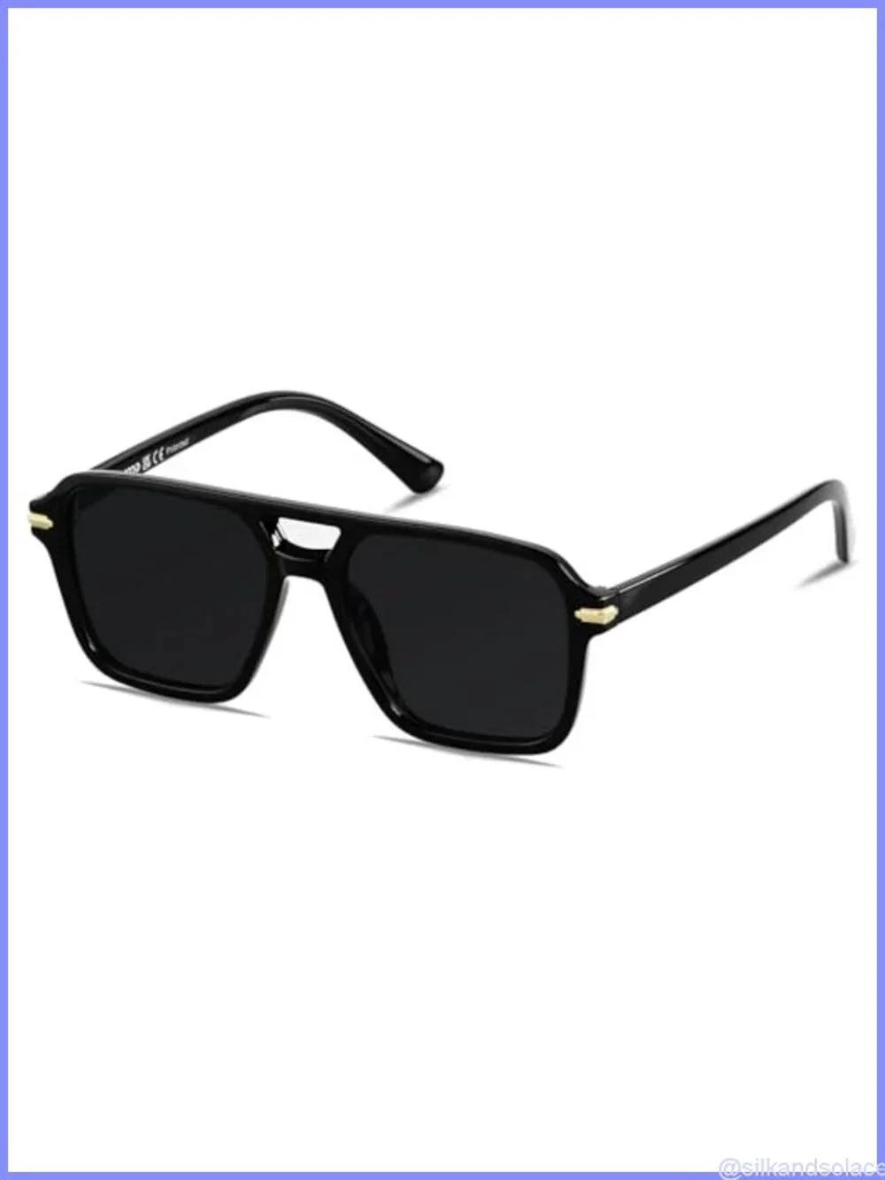 Retro Square Aviator Polarized Sunglasses Vintage Pilot Shades Unisex